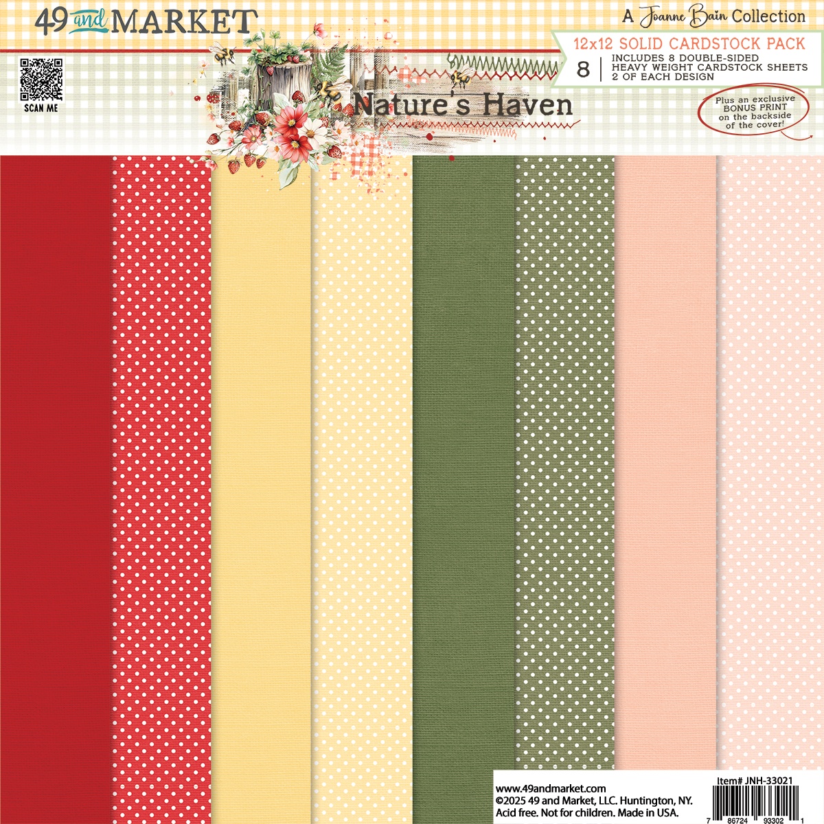 Bild von 49 And Market Collection Pack 12"X12"-Nature's Haven Solids