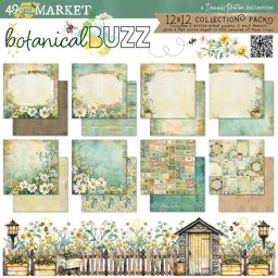 Zeige Details für 49 And Market Collection Pack 12"X12"-Botanical Buzz Bild von 49 And Market Collection Pack 12"X12"-Botanical Buzz