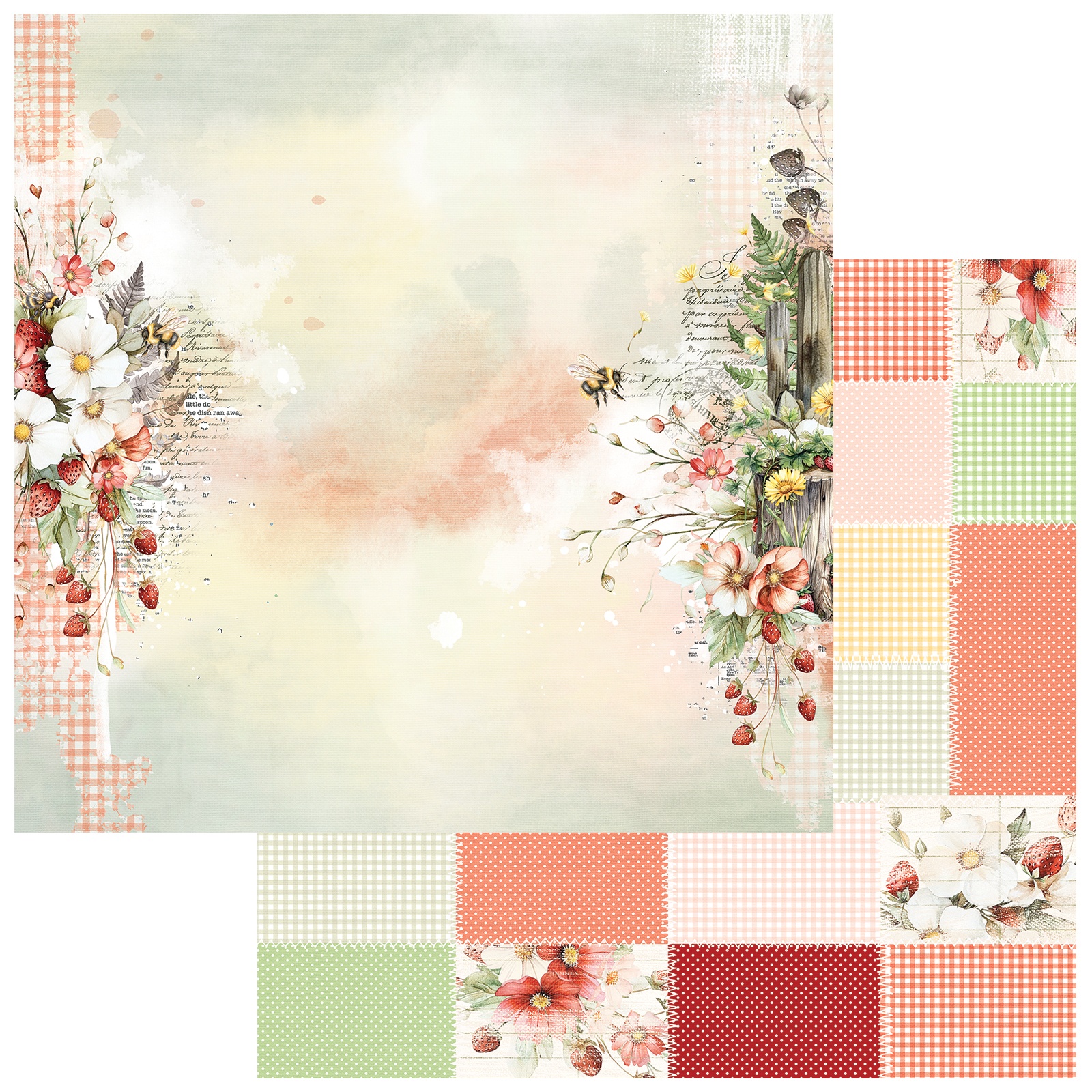 Bild von Nature's Haven Double-Sided Cardstock 12"X12"-Busy Bee