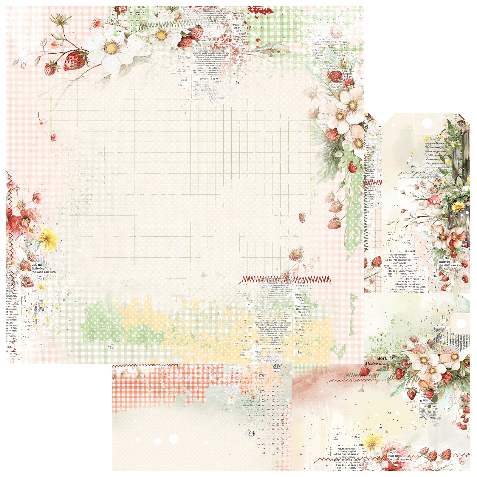 Bild von Nature's Haven Double-Sided Cardstock 12"X12"-Berry Delight