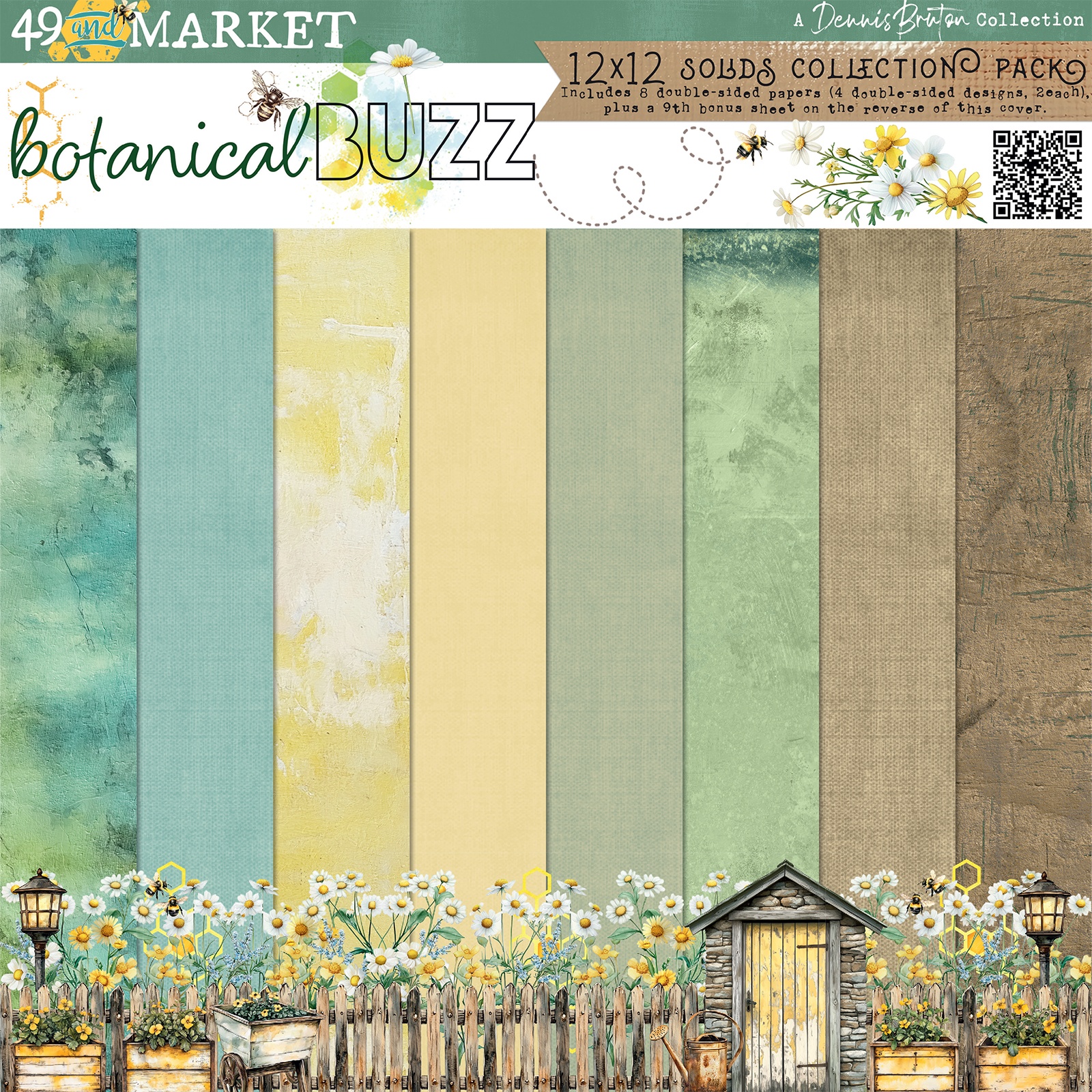 Bild von 49 And Market Collection Pack 12"X12"-Botanical Buzz Solids