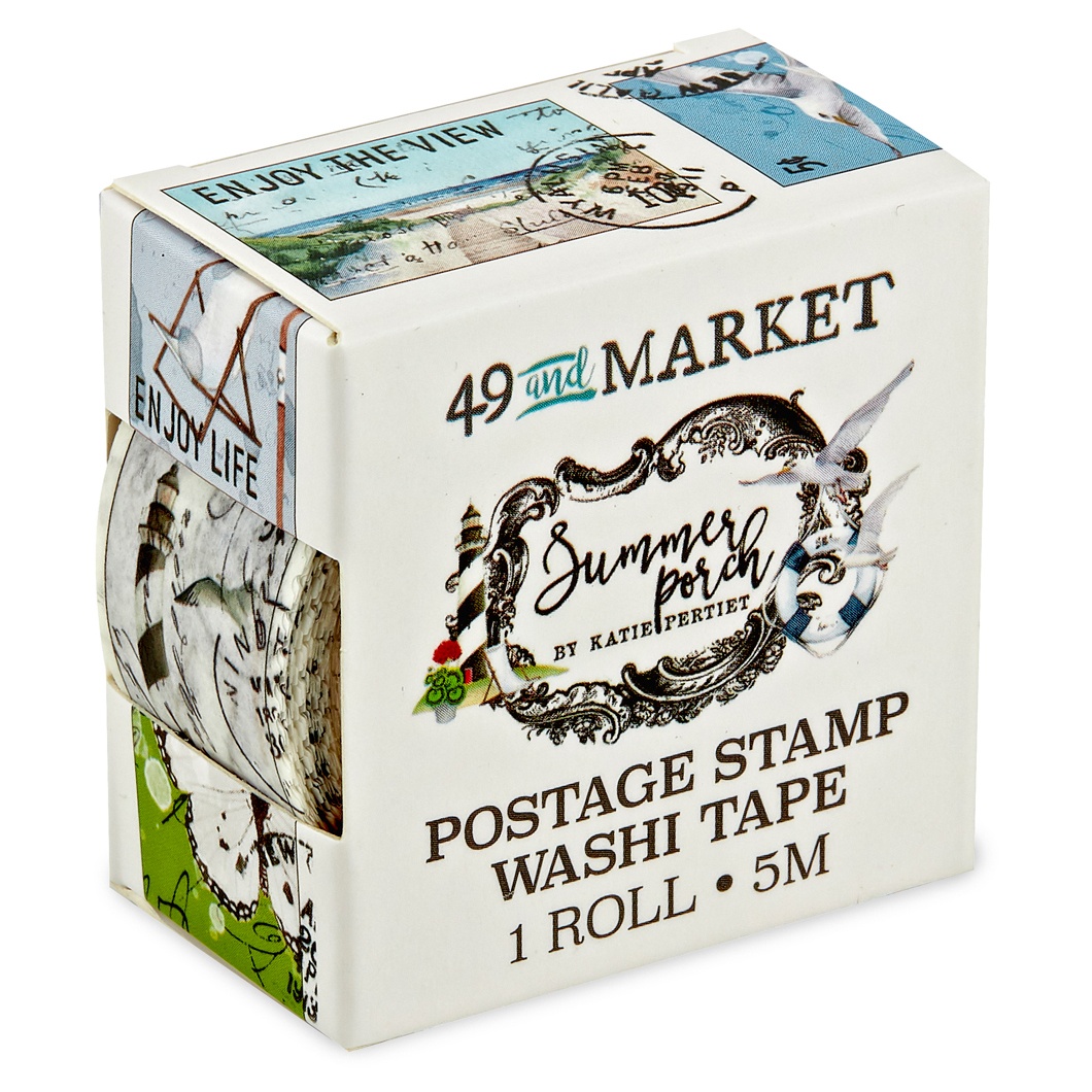 Bild von 49 And Market Washi Tape Roll-Postage, Summer Porch