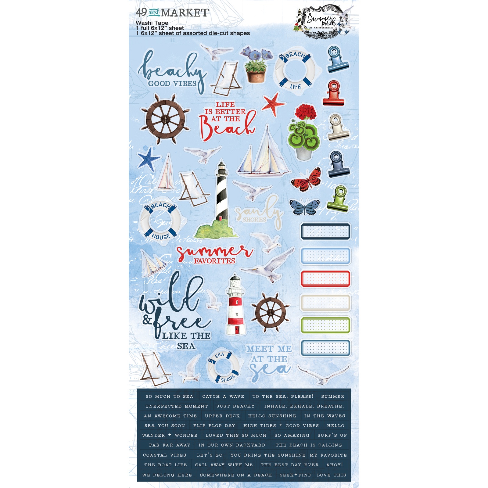 Bild von 49 And Market Washi Sheets-Summer Porch