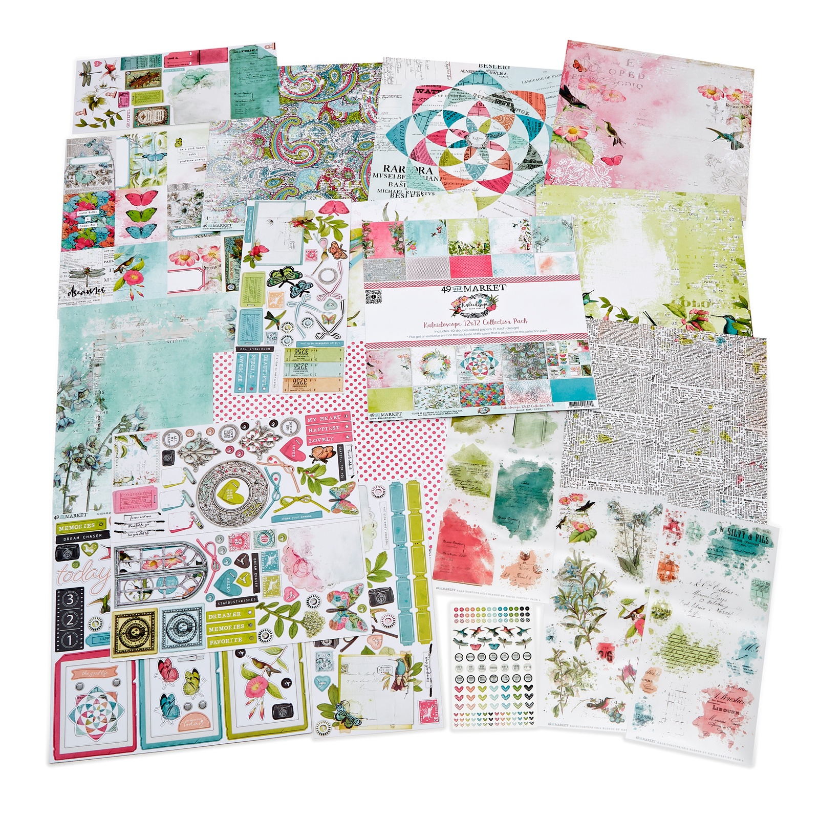 Bild von 49 And Market Collection Bundle With Custom Chipboard-Kaleidoscope