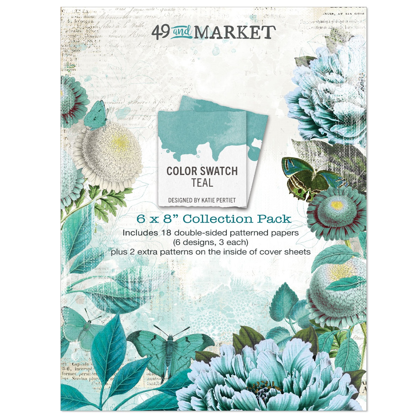 Bild von 49 And Market Collection Pack 6"X8"-Color Swatch: Teal