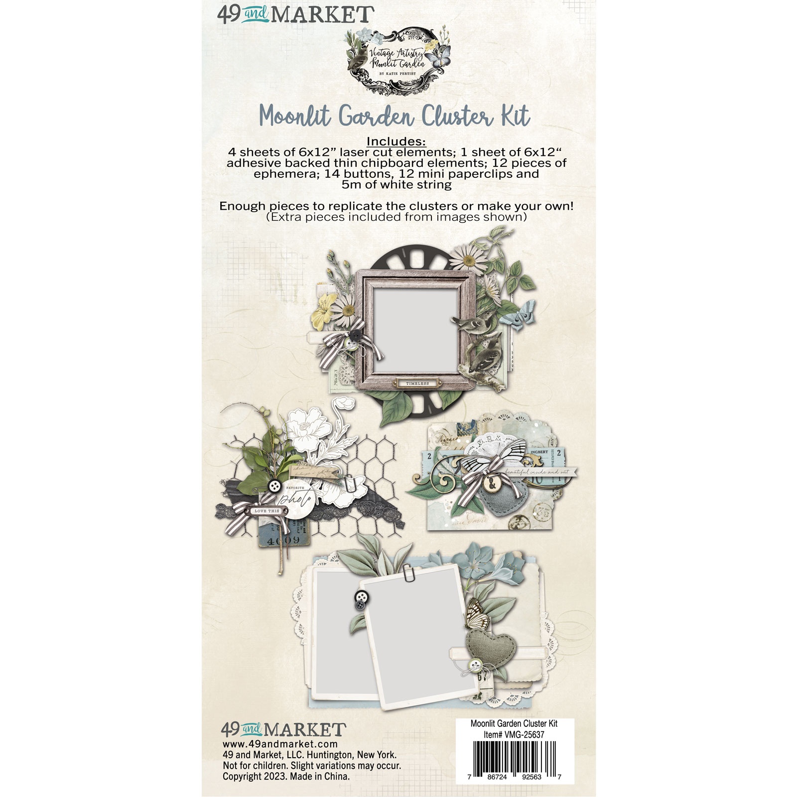 Bild von 49 And Market Cluster Kit-Vintage Artistry Moonlit Garden