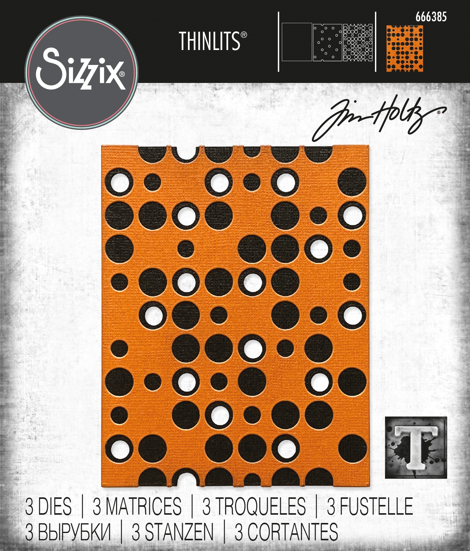 Bild von Sizzix Thinlits Dies By Tim Holtz 3/Pkg-Layered Dots