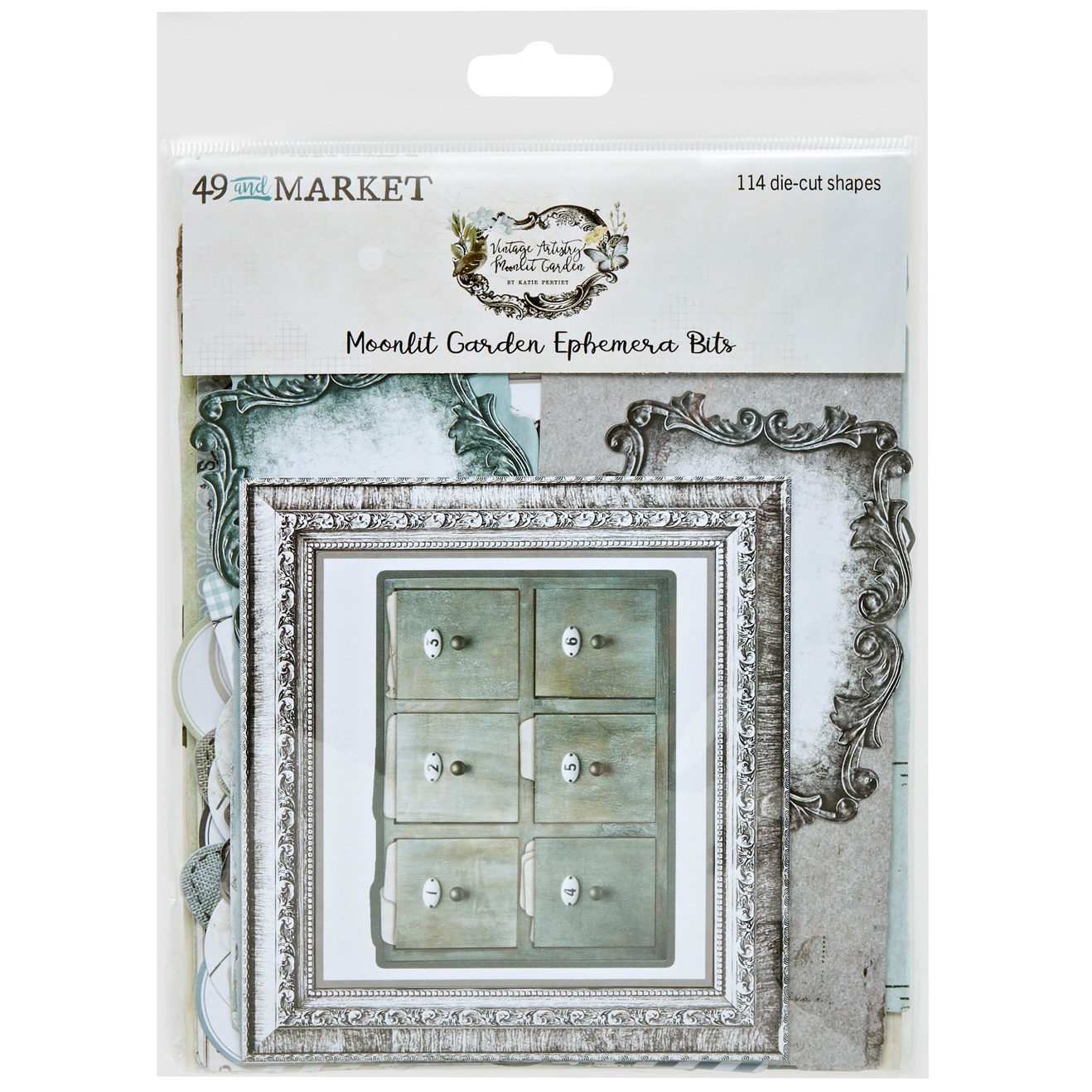 Bild von 49 And Market Ephemera Bits-Vintage Artistry Moonlit Garden