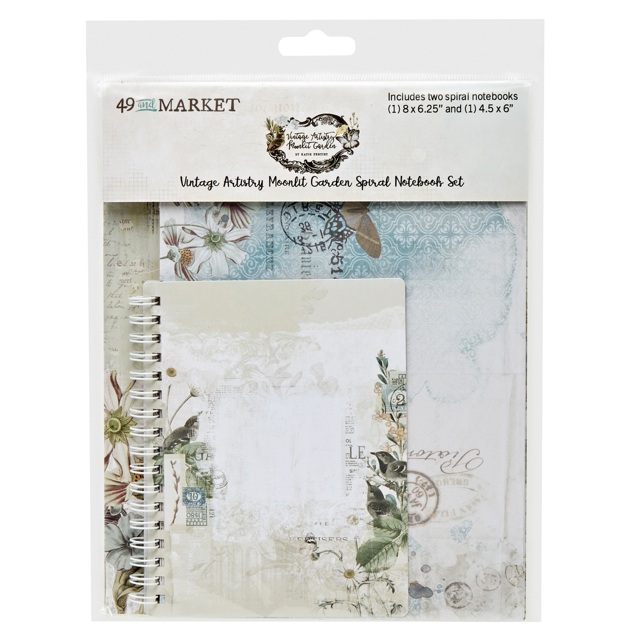 Bild von 49 And Market Spiral Notizbuch Set-Vintage Artistry Moonlit Garden