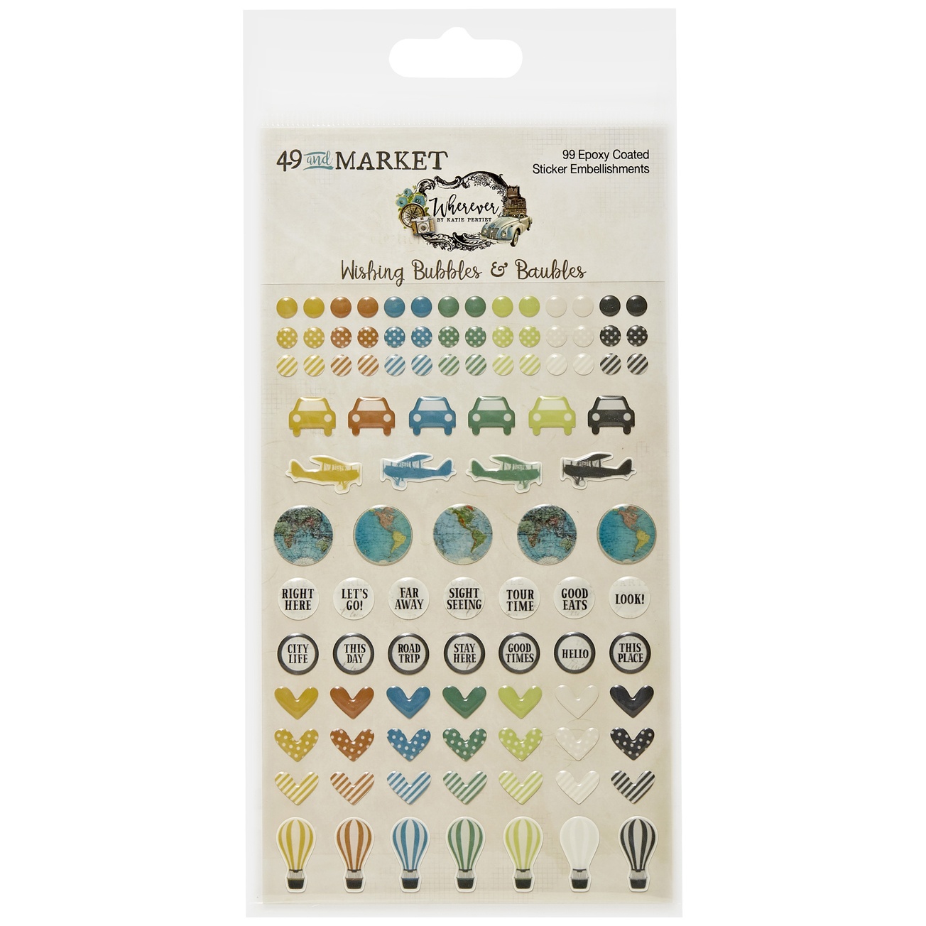 Bild von 49 And Market Epoxy Stickers-Wishing Bubble, Wherever