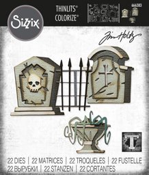Bild von Sizzix Thinlits Dies By Tim Holtz 22/Pkg-Graveyard Colorize