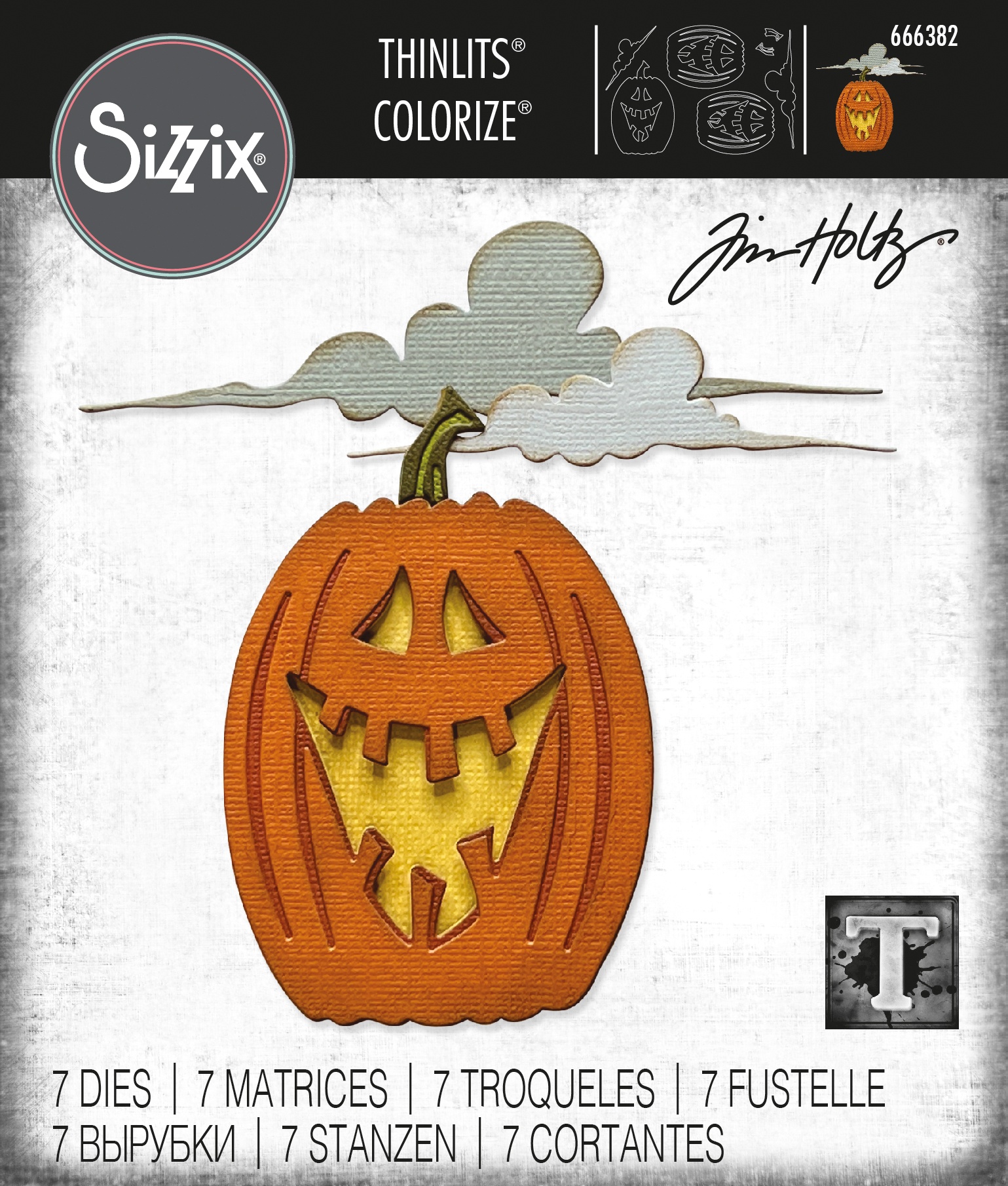 Bild von Sizzix Thinlits Dies By Tim Holtz 7/Pkg-Edison Colorize