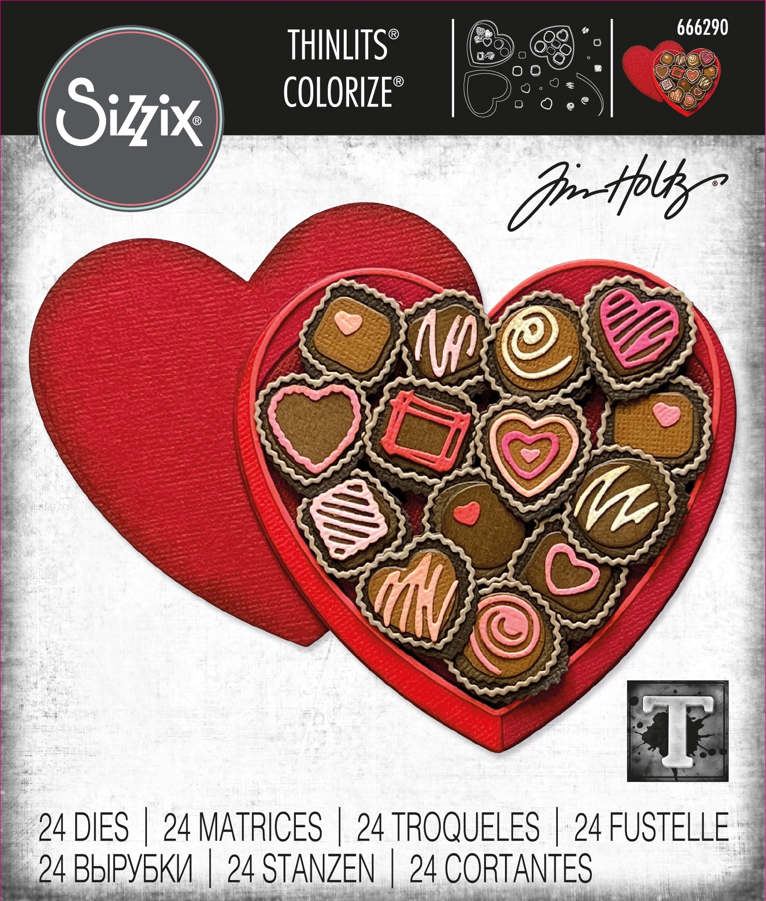 Bild von Sizzix Thinlits Dies By Tim Holtz 24/Pkg-True Love