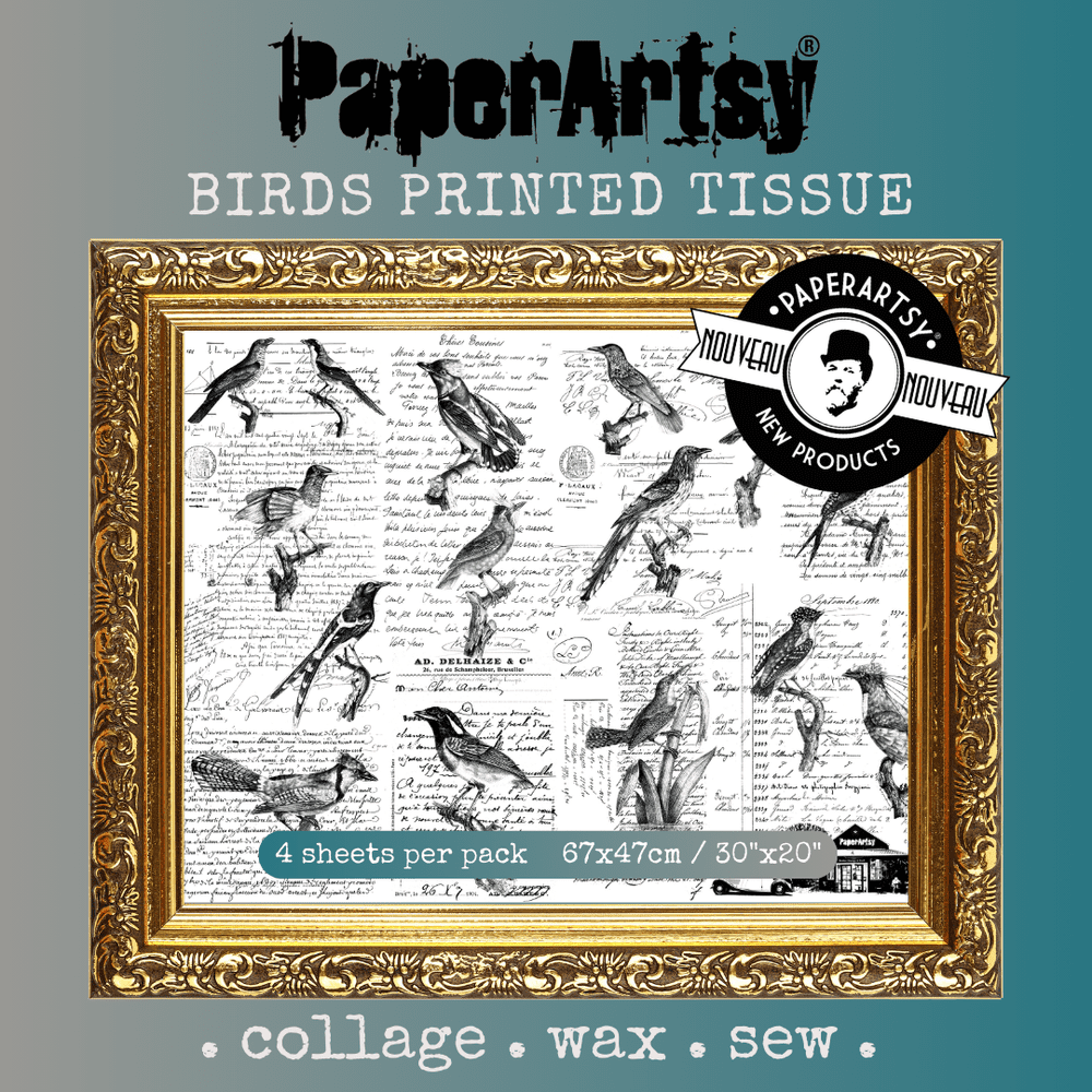 Bild von PaperArtsy Printed Tissue - Birds