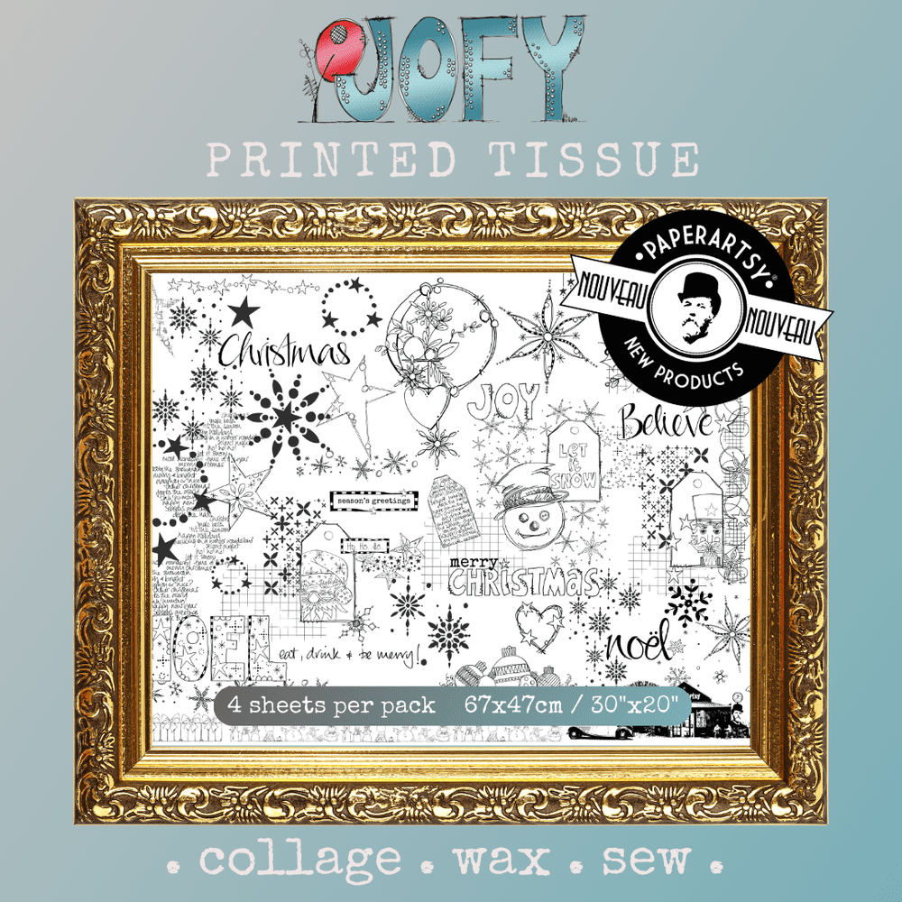 Bild von PaperArtsy Printed Tissue - JoFY Christmas