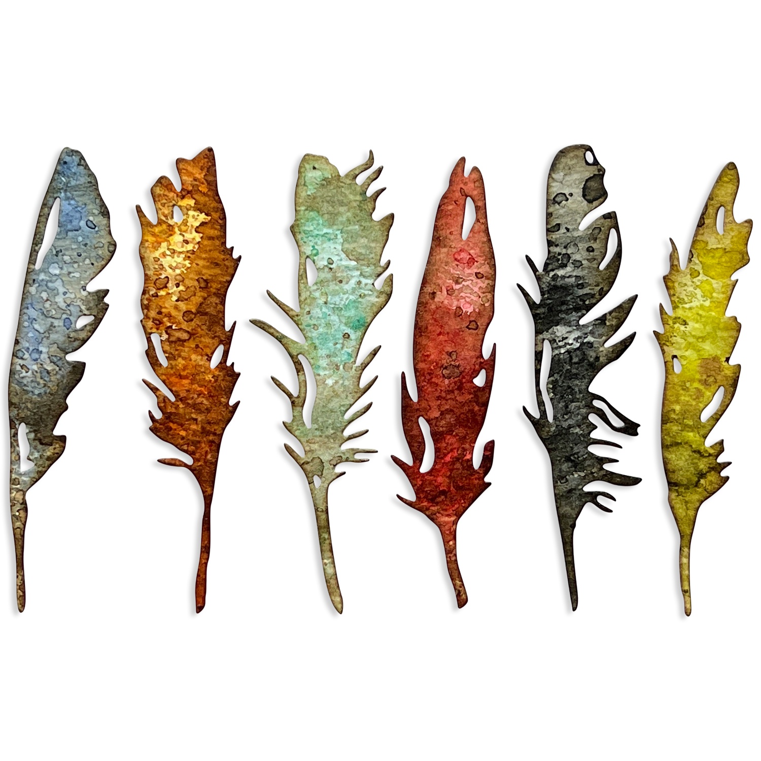 Bild von Sizzix Thinlits Dies By Tim Holtz 6/Pkg-Feathery