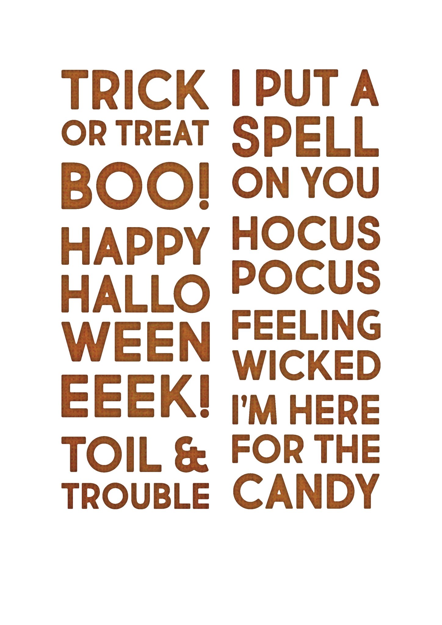 Bild von Tim Holtz -Bold Text Halloween