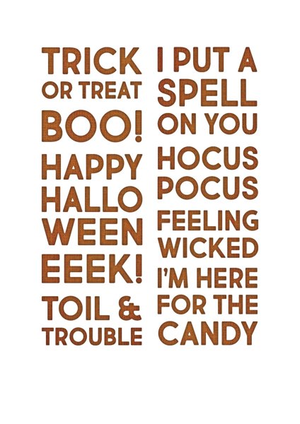 Bild von Sizzix Thinlits Dies By Tim Holtz 9/Pkg-Bold Text Halloween