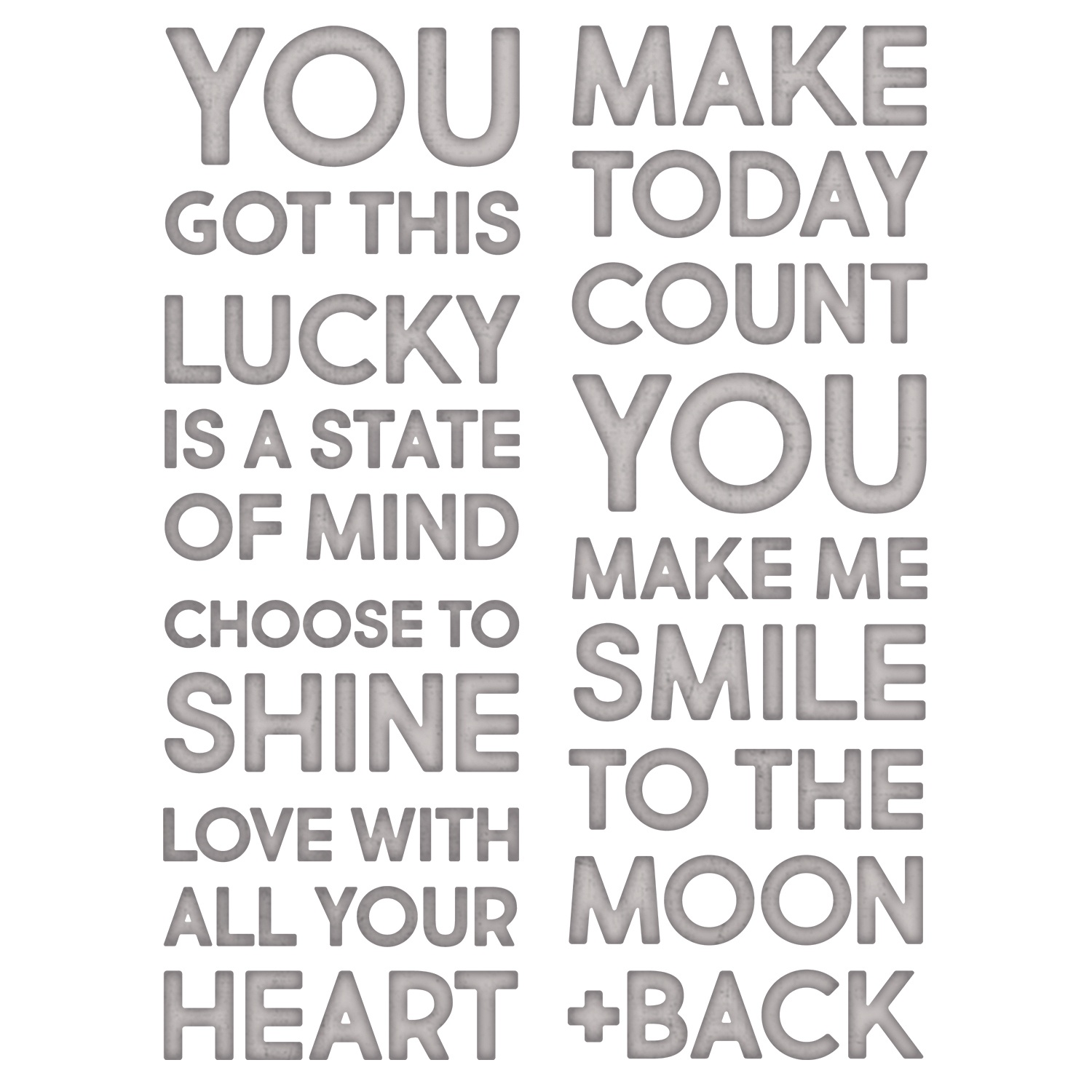 Bild von Sizzix Thinlits Dies By Tim Holtz 7/Pkg-Bold Text #2