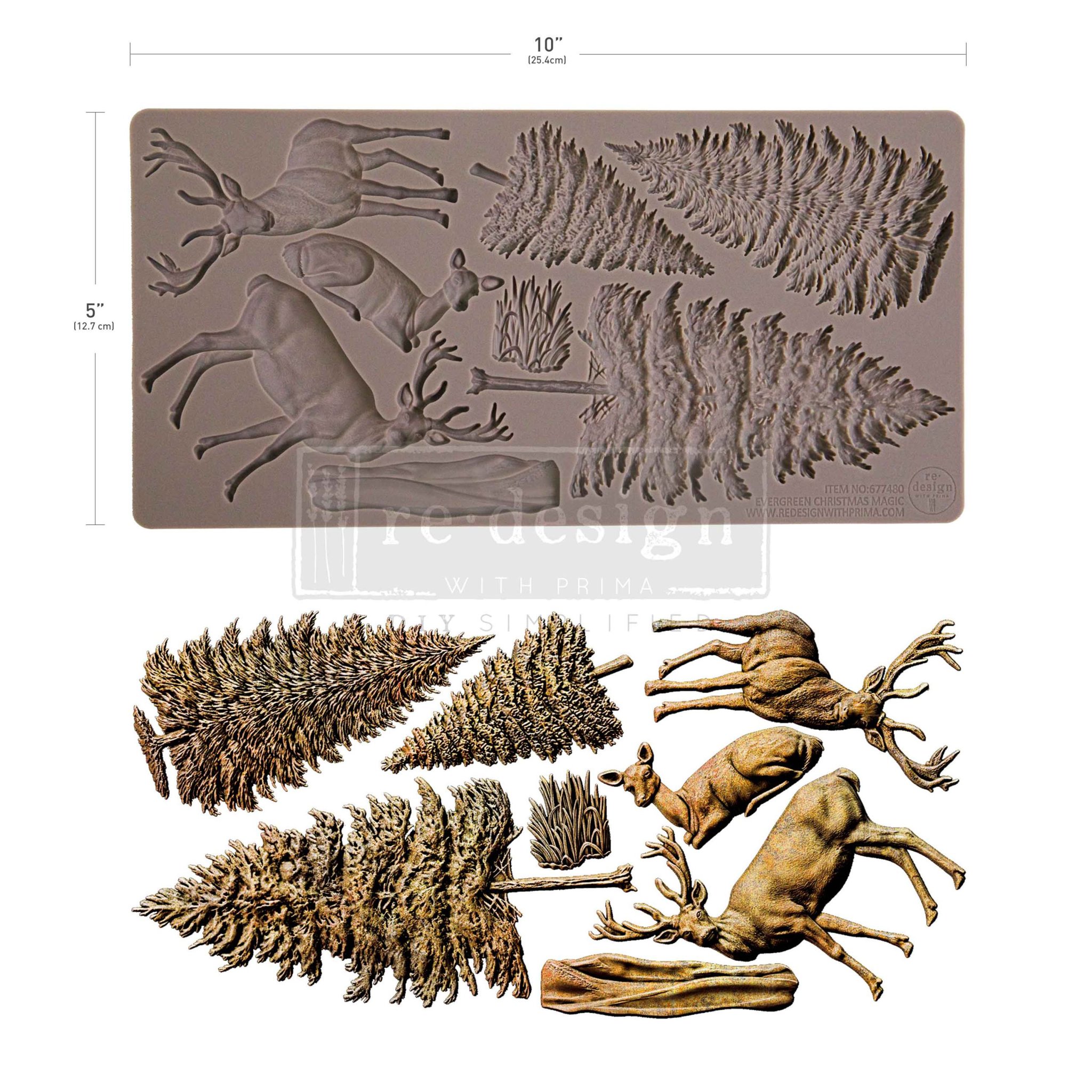 Bild von Evergreen Christmas Magic von Prima Marketing Re-Design Mould