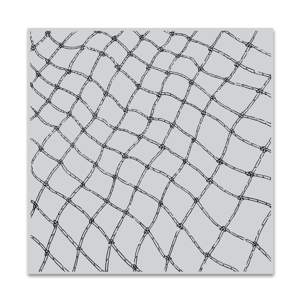 Bild von Fishing Net - Bold Prints Cling Stamp by Hero Arts