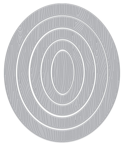 Bild von Ova Woodgrain Stanze by Hero Arts Infinity Dies