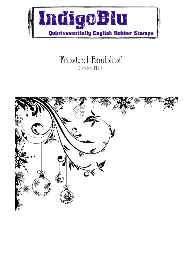 Bild von Frosted Baubles - IndigoBlu Stempel