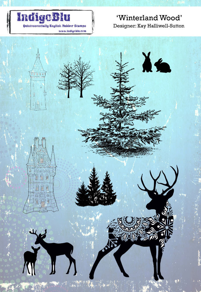Bild von Winterland Wood - IndigoBlu Stempel