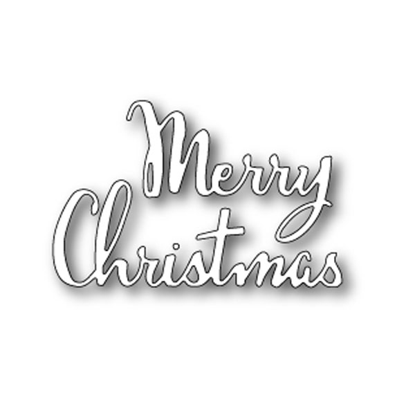 Bild von Merry Christmas Script  Schriftzug - Stanze by PoppyStamps