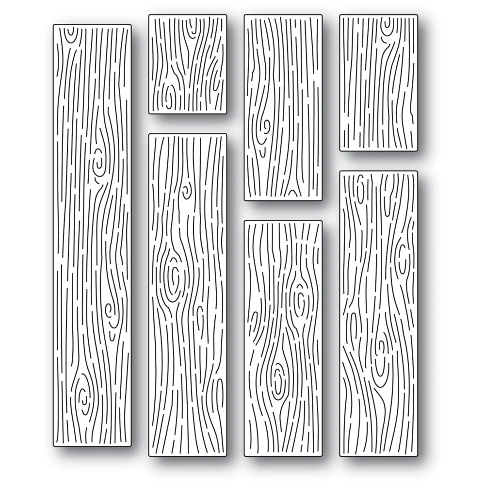 Bild von Wood Grain Planks - Stanze by memorybox