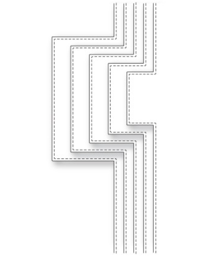 Bild von Square Bump Borders - Stanze by memorybox