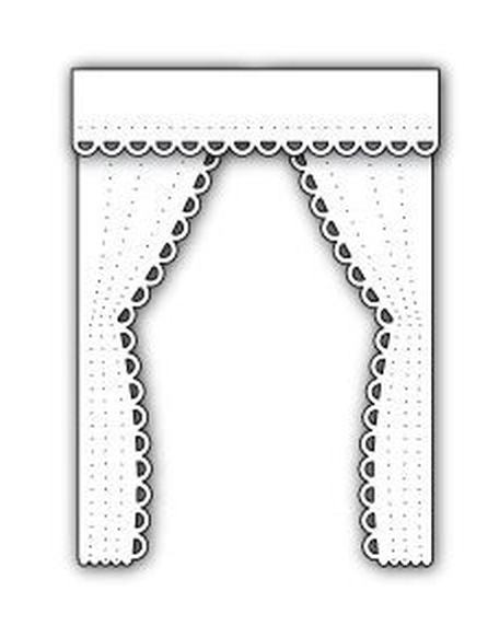 Bild von Lacy Curtains Stanze by Poppystamps