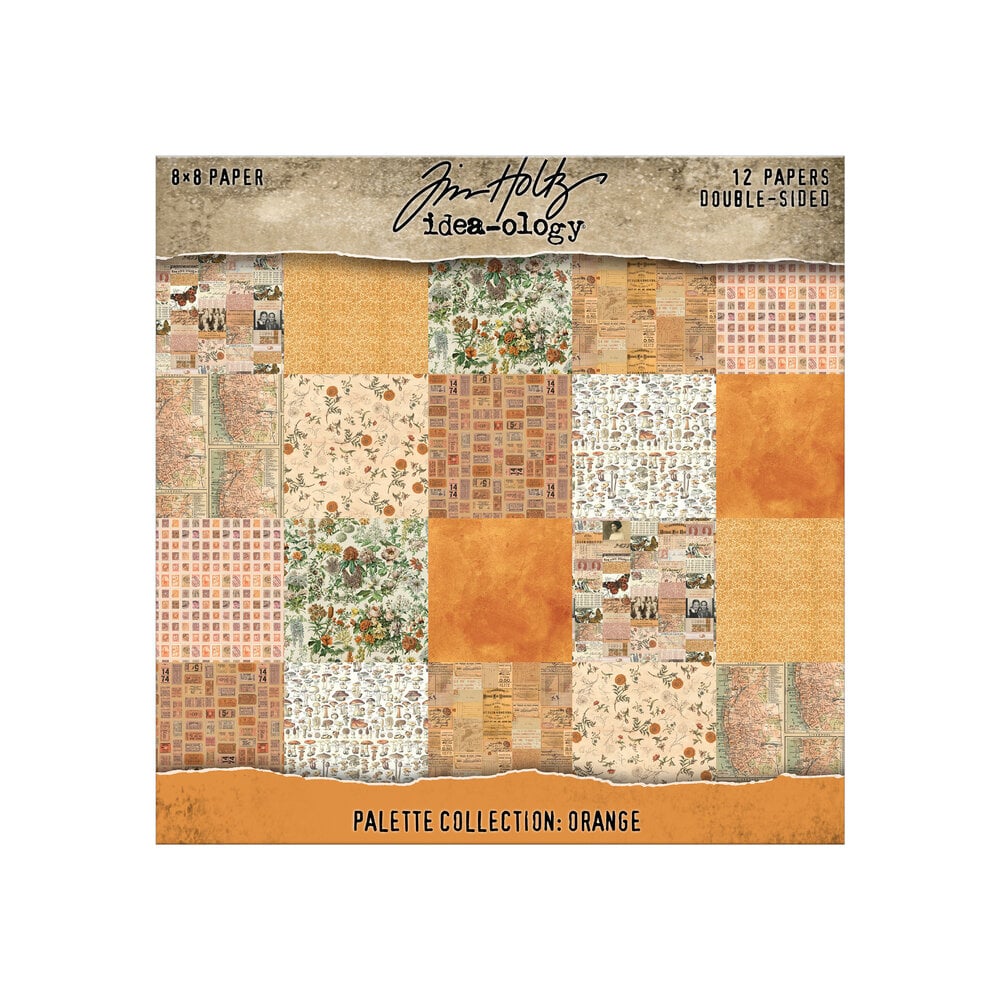 Bild von Idea-Ology Orange Palette Paper Collection 8x8 by Tim Holtz