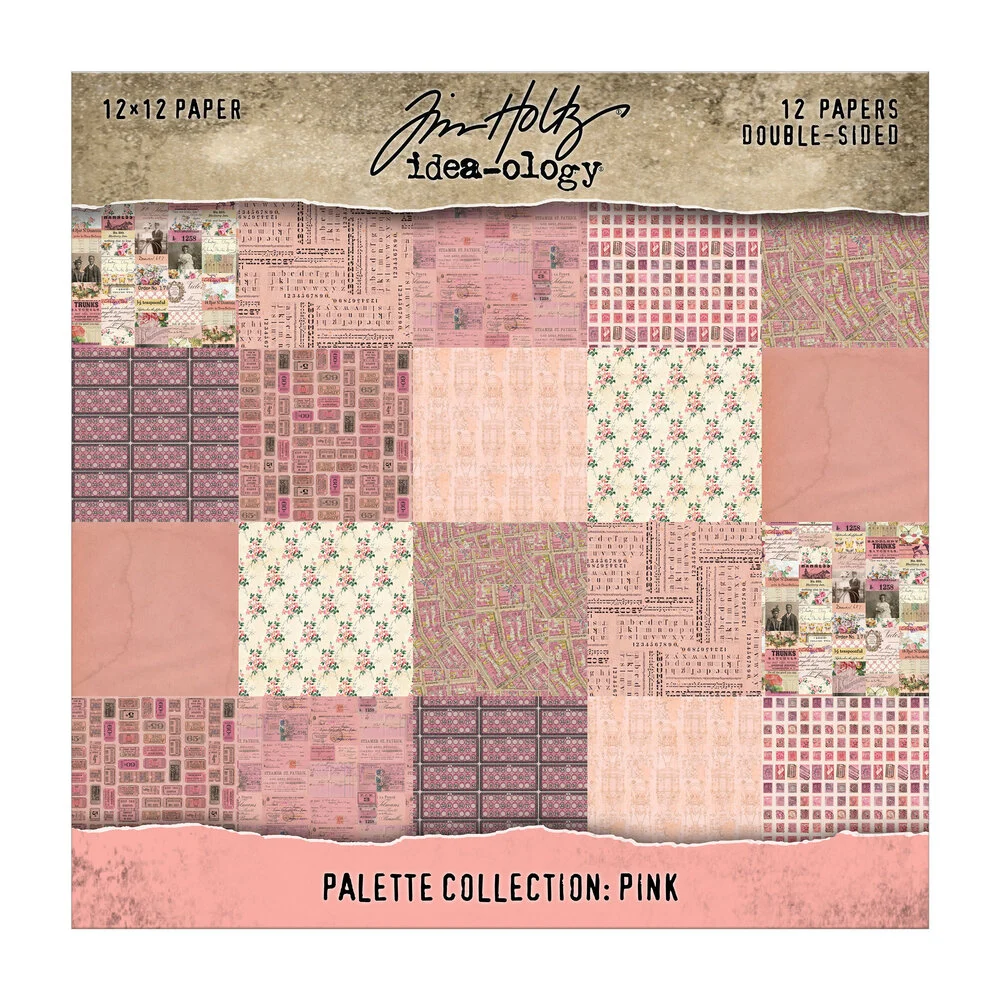 Bild von Idea-Ology Pink Palette Paper Collection 12x12 by Tim Holtz