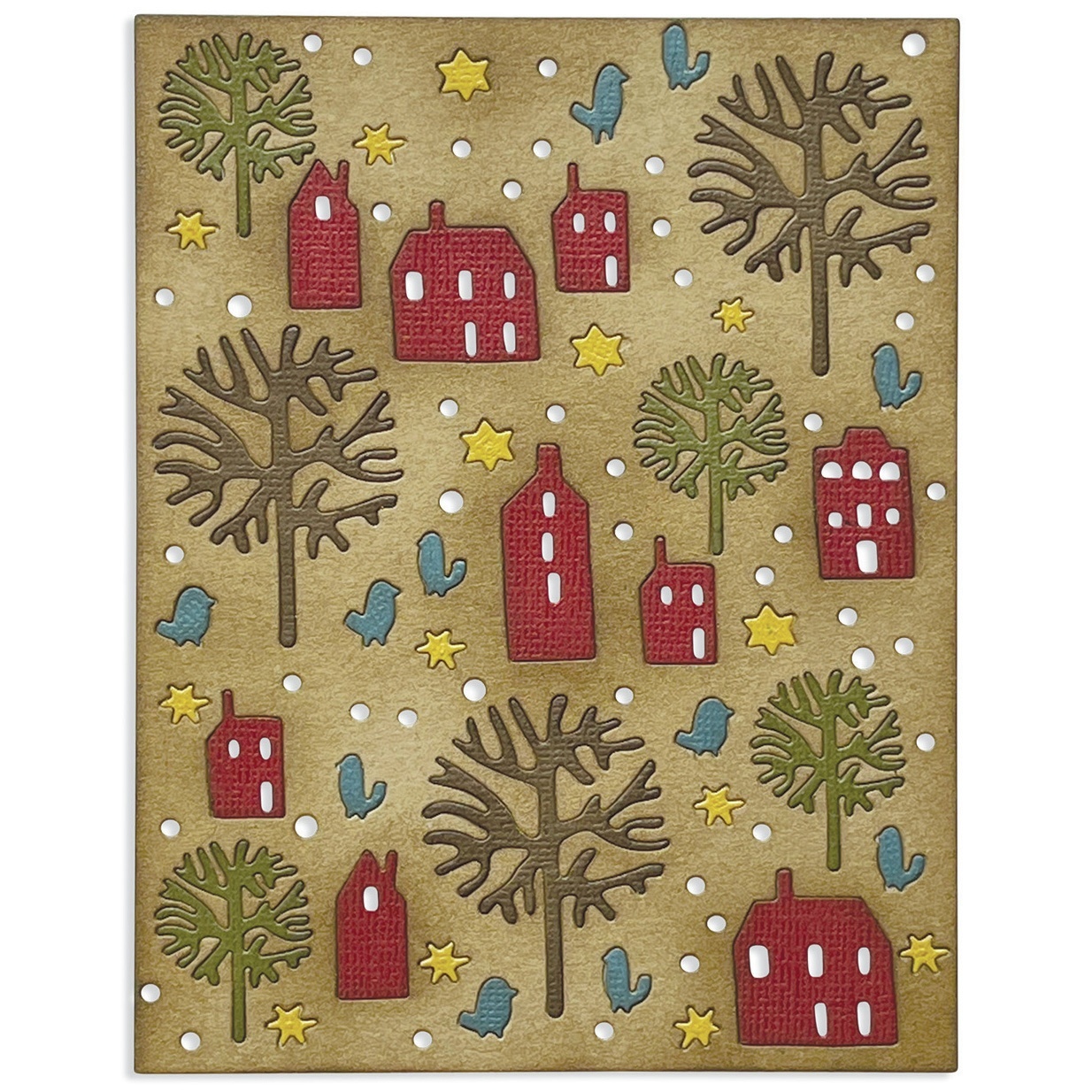Bild von Sizzix Thinlits Die By Tim Holtz-Countryside
