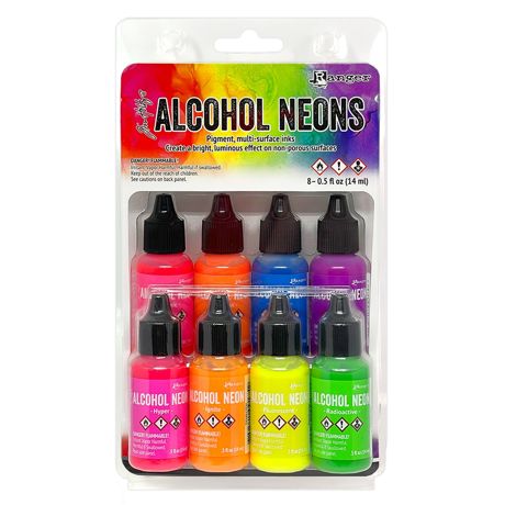 Bild von Tim Holtz Alcohol Ink Kit 8/Pkg - NEON