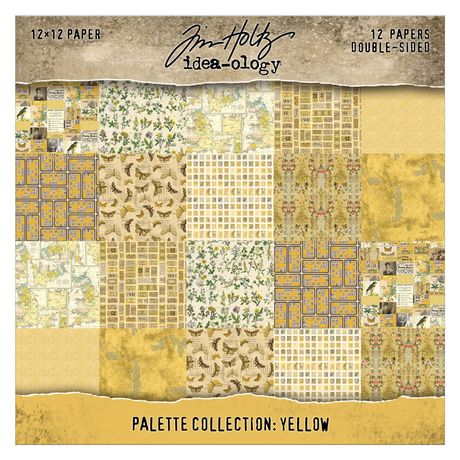 Bild von Idea-Ology Yellow Palette Paper Collection 12x12 by Tim Holtz