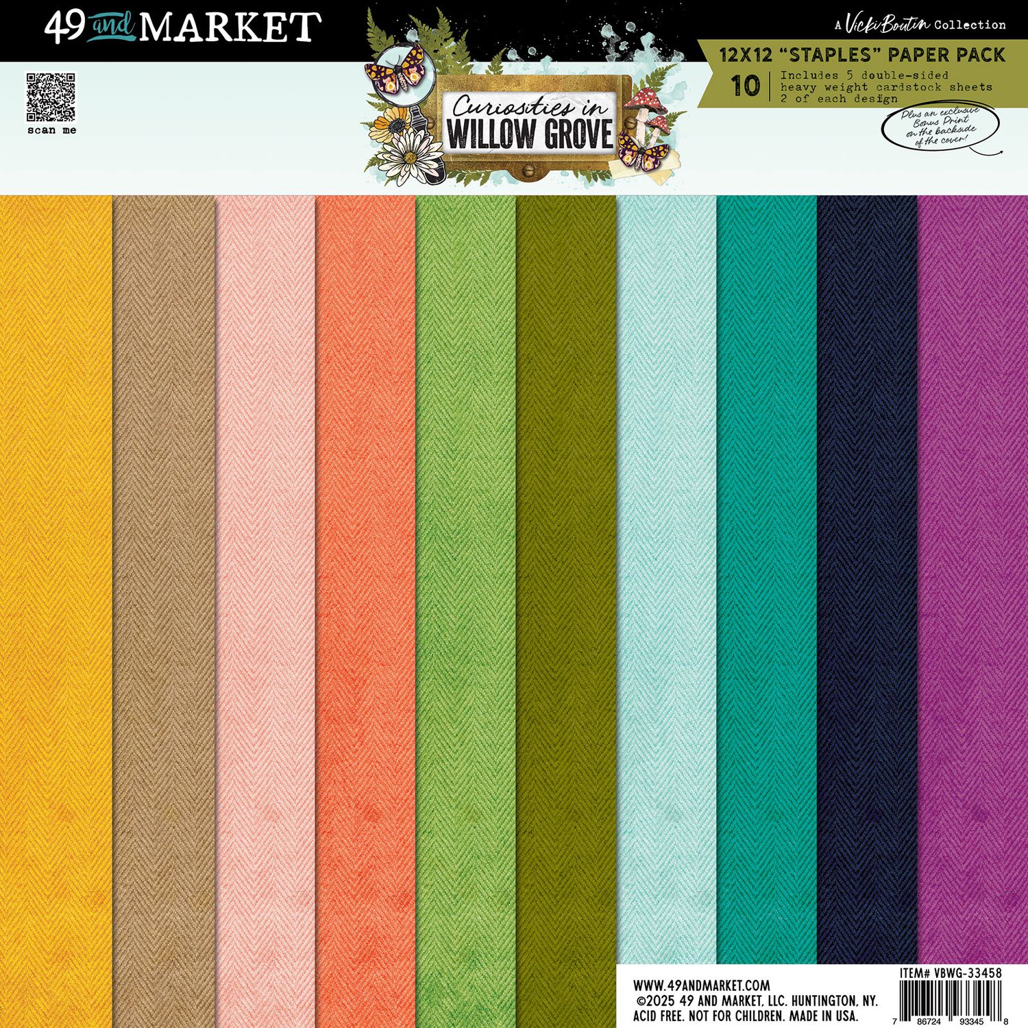 Bild von Curiosities In Willow Grove - Staples Pack 12"X12" by 49 and Market