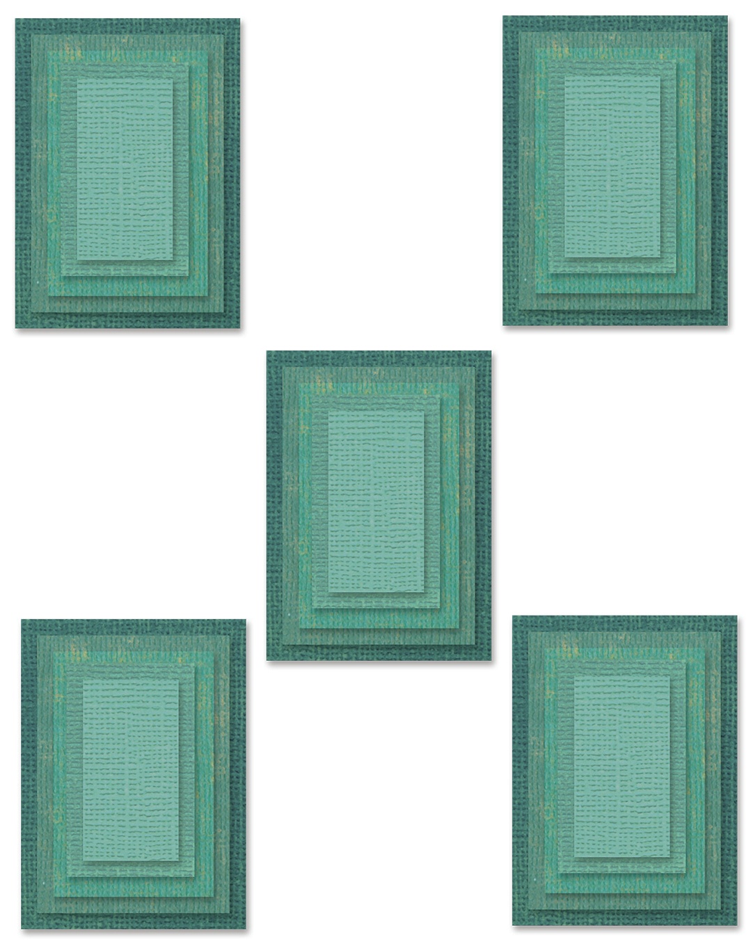 Bild von Sizzix Thinlits Dies By Tim Holtz 25/Pkg-Stacked Tiles, Rectangles