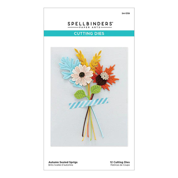 Bild von Spellbinders Autumn Sealed Sprigs Etched Dies