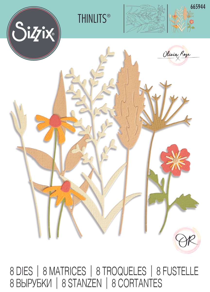 Delicate Autumn Stems - Sizzix Thinlits Dies