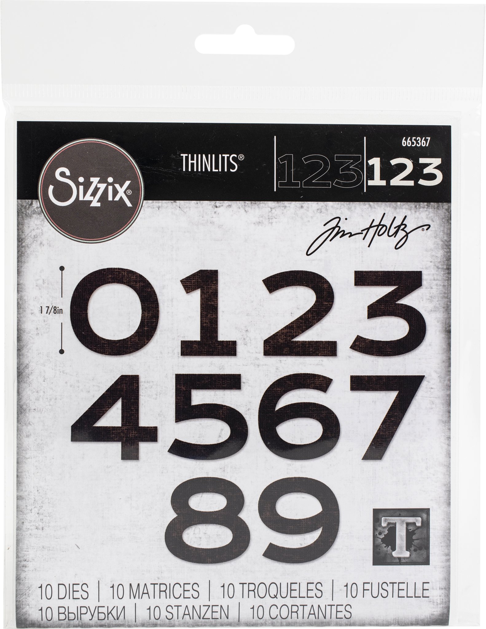 Bild von Sizzix Thinlits Dies By Tim Holtz 10/Pkg-Countdown