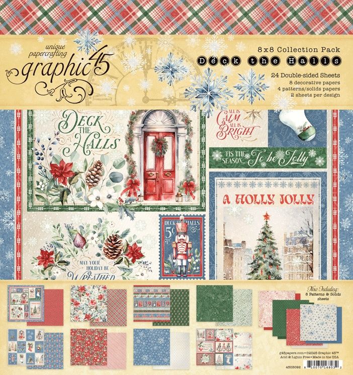 Deck The Halls Collection Pack 8x8" by Graphic 45