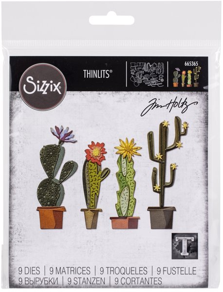 Bild von Sizzix Thinlits Dies By Tim Holtz 9/Pkg-Funky Cactus
