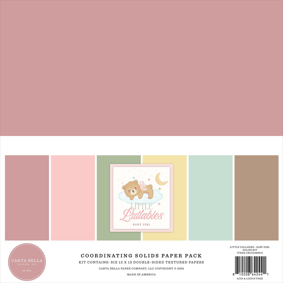 Little Lullabies - Baby Girl - Carta Bella Coordinating Paper Pack