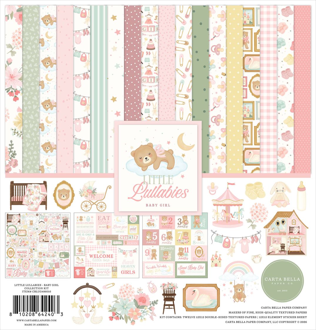 Little Lullabies - Baby Girl - Carta Bella Collection Kit