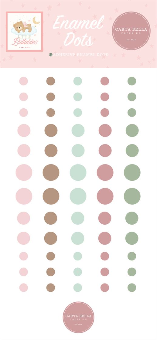 Little Lullabies - Baby Girl - Carta Bella Enamel Dots