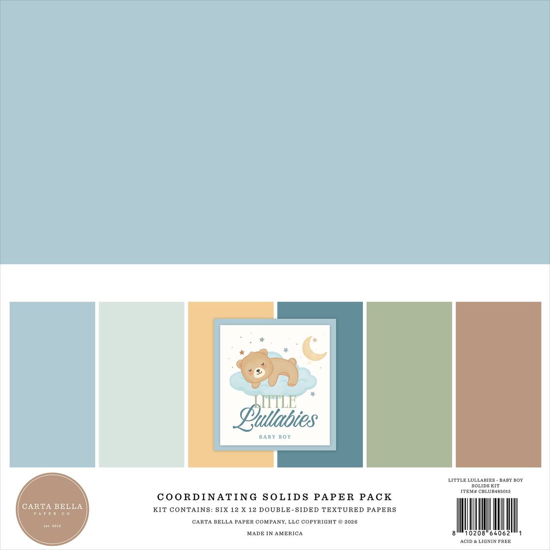 Little Lullabies - Baby Boy - Carta Bella Coordinating Paper Pack