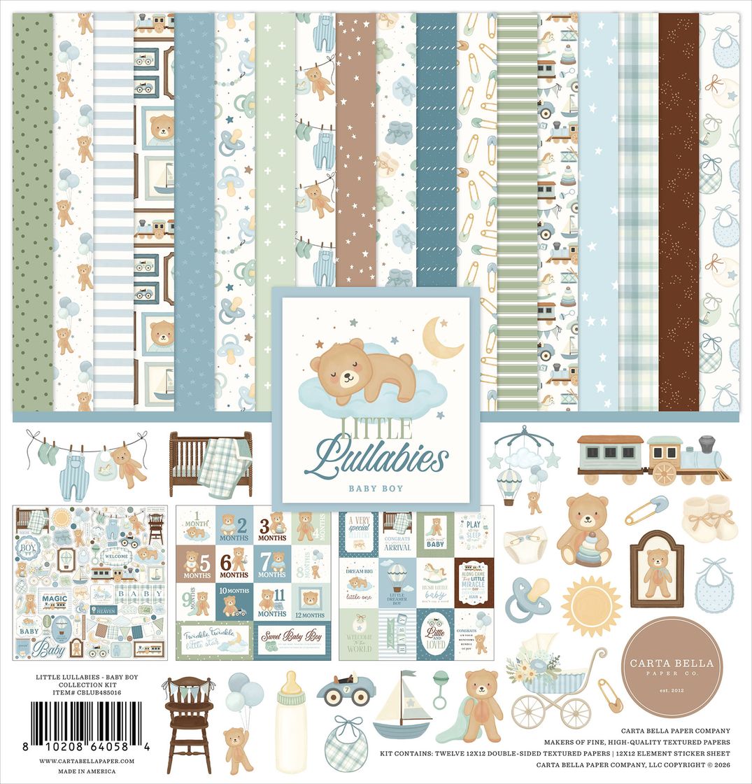 Little Lullabies - Baby Boy - Carta Bella Collection Kit