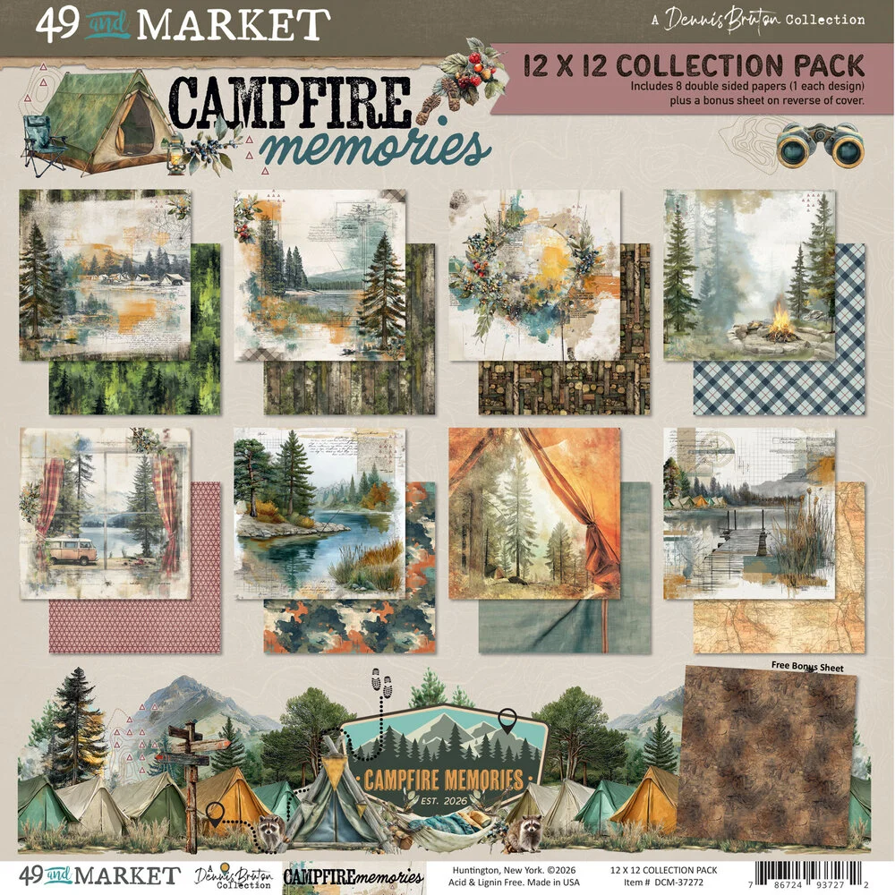 Campfire Memories - 49 And Market Collection Pack 12"X12"